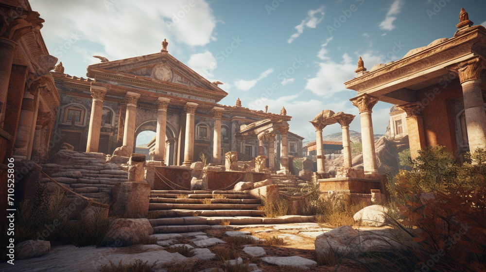 Obraz premium ruins of an ancient city