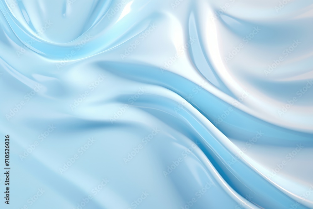 Naklejka premium Pastel blue background with smudged cosmetic cream texture