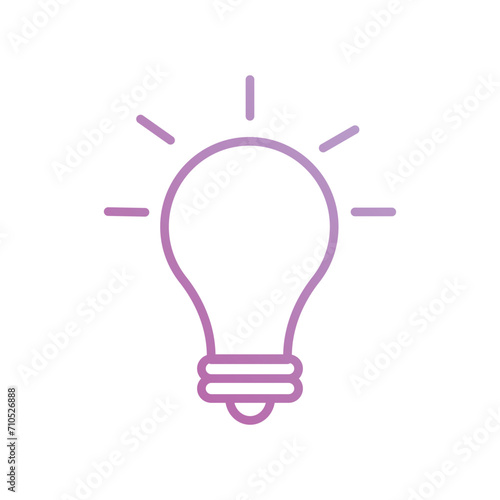 ideas icon with white background vector stock illustration
