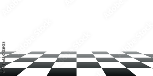 black and white chess board on a transparent background