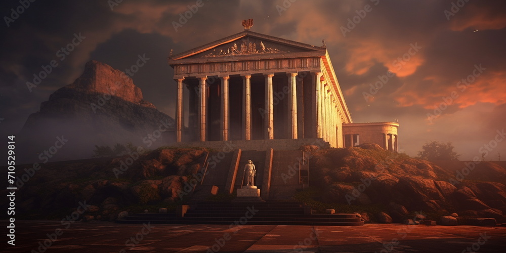 Obraz premium ancient roman temple