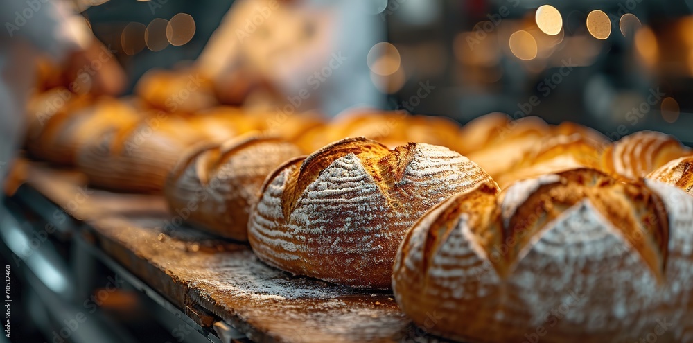 baked bread in a bakery, in the style of grandiose environments, laborwave, chrome-plated, cabincore, exacting precision, 8k, clear and crisp baked bread in a bakery, in the style of grandiose environments, laborwave, chrome-plated, cabincore, exacting precision, 8k, clear and crisp
