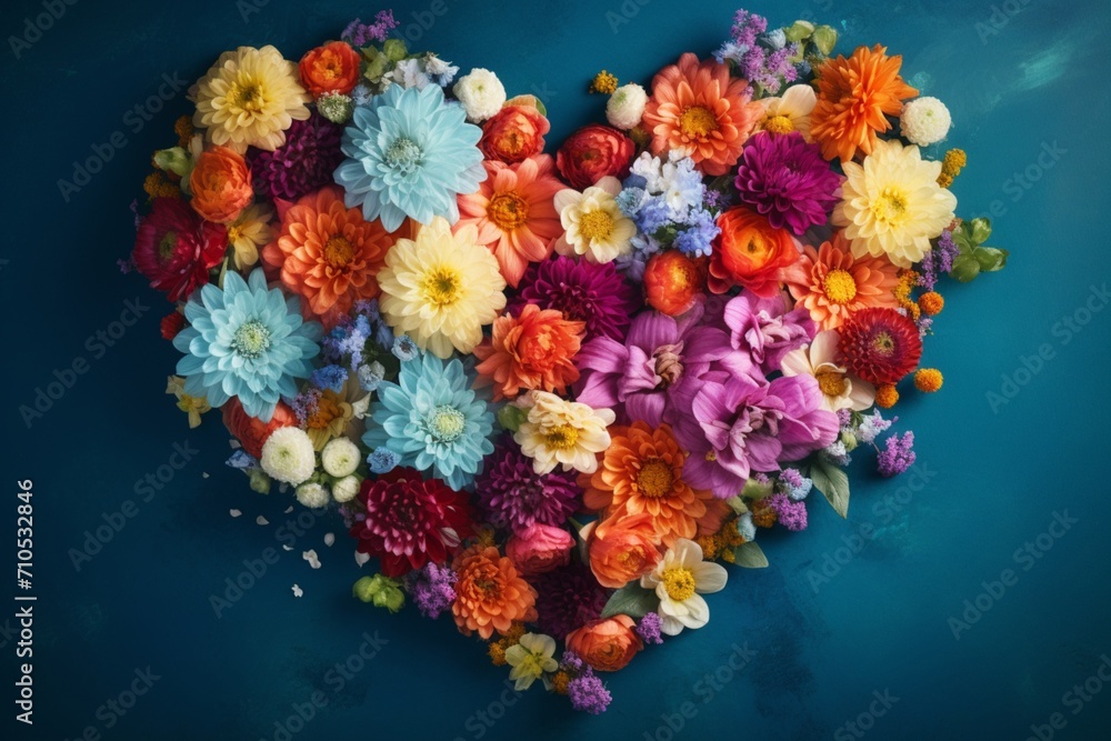 heart made of flowers heart made of flowers