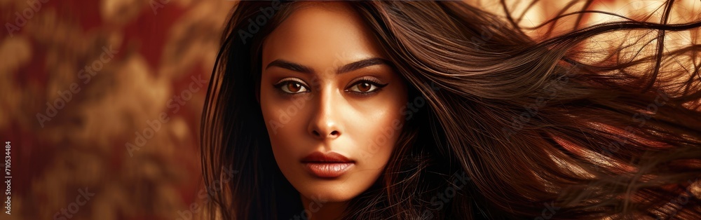 Woman With Long Hair Posing for Picture Woman With Long Hair Posing for Picture