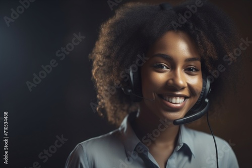 Telecom Radiance: Smiling Girl Embodies the Effervescent Spirit of a Happy Telecom Operator.