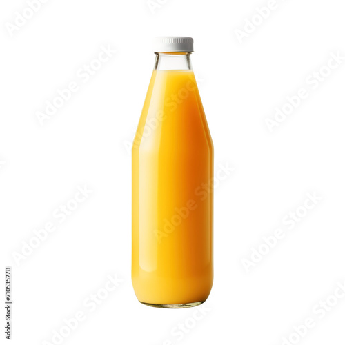 bottle of Mango juice and fruit isolated on transparent background Remove png, Clipping Path, pen tool
