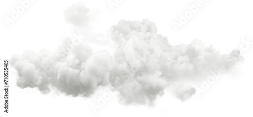 Isolate puffy cumulus clouds ozone special effect 3d rendering png file