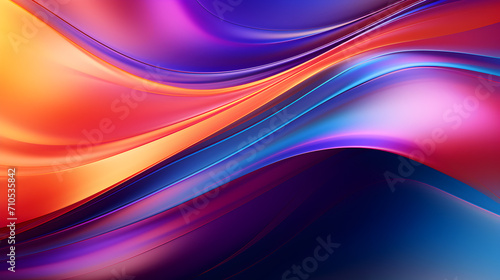 Background showcases a vibrant and multicolored gradient waves design adding a burst of lively hues that create an eyecatching and dynamic visual experience generative ai,, Lively Hues in a Vibrant Gr