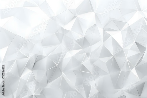 White background with crystals  triangles. 3d illustration  3d rendering. 