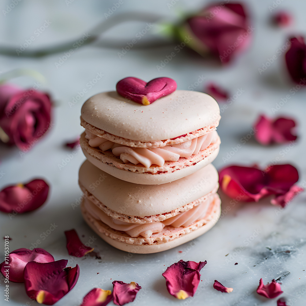 Easy Valentine's Day Treat with beautiful and romantic Macarons.