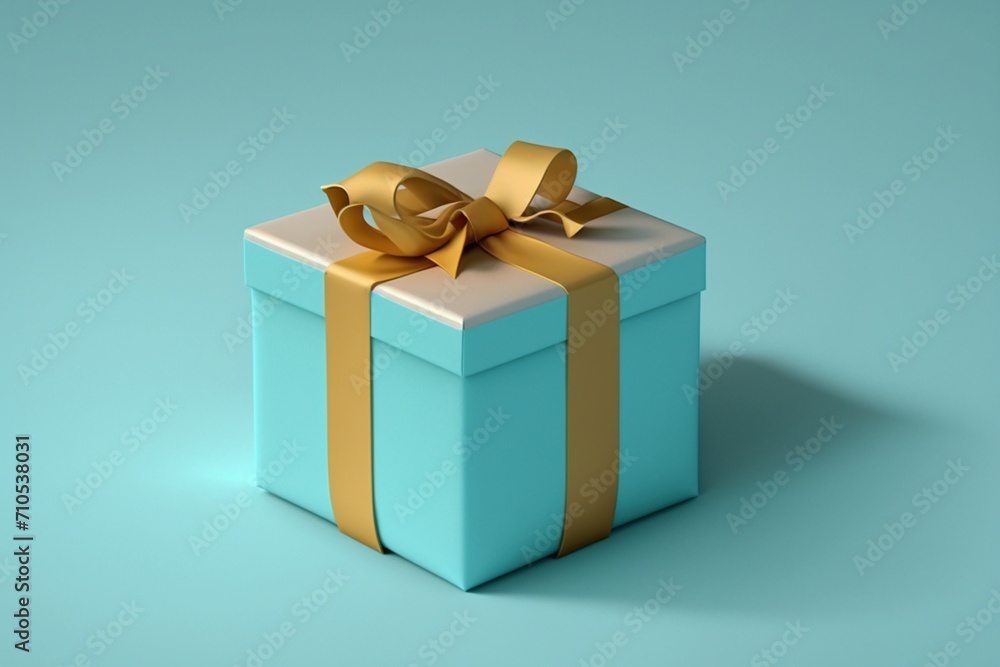 Obraz premium gift box with ribbon
