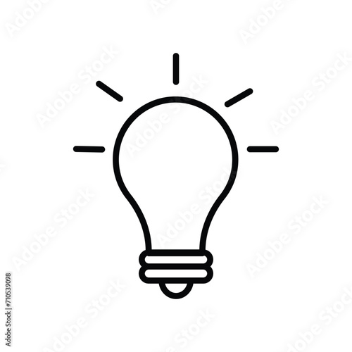 ideas icon with white background vector stock illustration