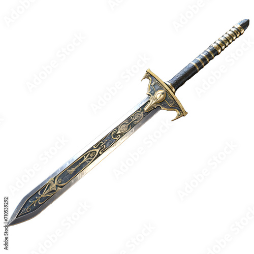 a sword with a handle