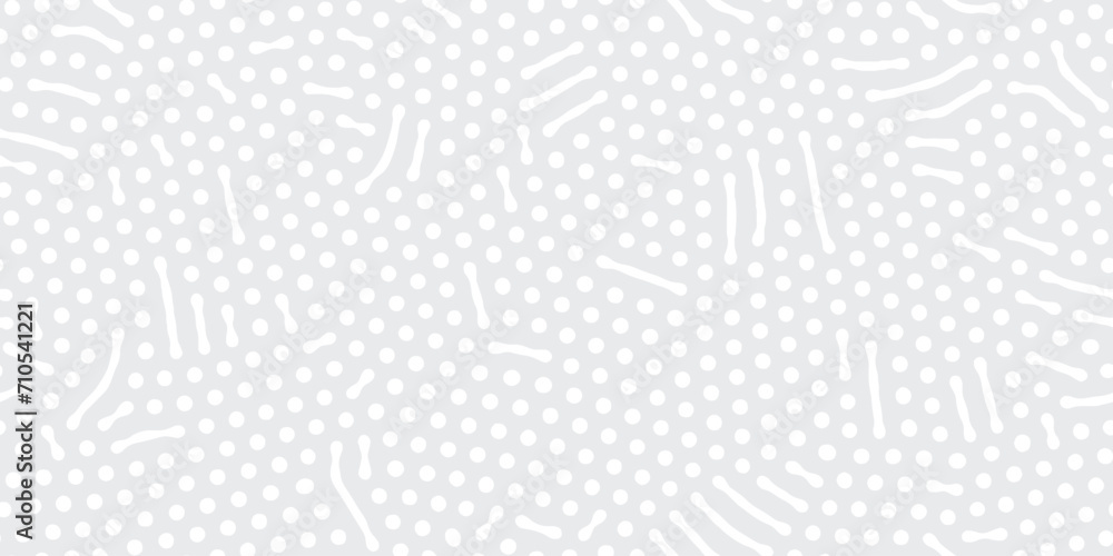 Abstract organic seamless vector pattern Simple flat light grey and white backdrop