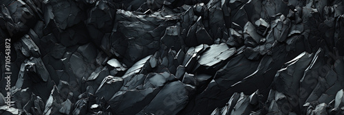 Panel kuchenny z motywem black seamless pattern texture of stone mountains rocks on rock background with cracks