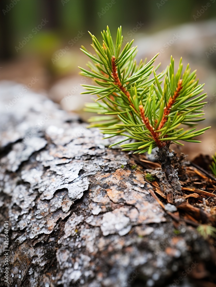 Naklejka premium close up of pine tree