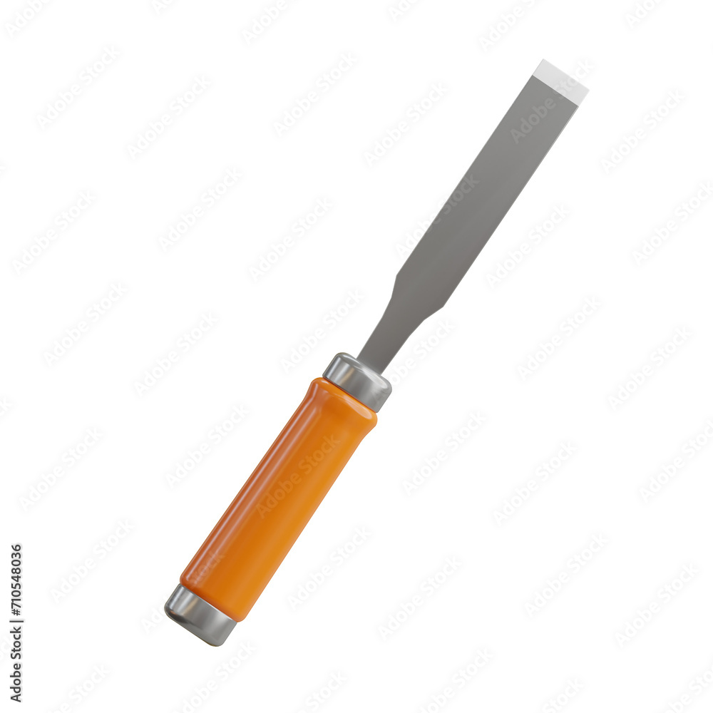 3D Chisel Model The Art of Chiseling. 3d illustration, 3d element, 3d rendering. 3d visualization isolated on a transparent background 3D Chisel Model The Art of Chiseling. 3d illustration, 3d element, 3d rendering. 3d visualization isolated on a transparent background