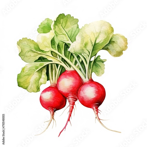 bunch of radishes