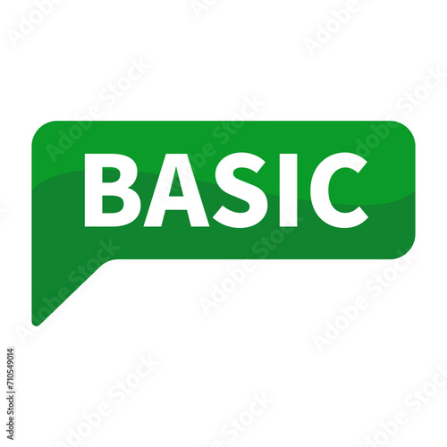 Basic Green Rectangle Shape For Information Announcement
