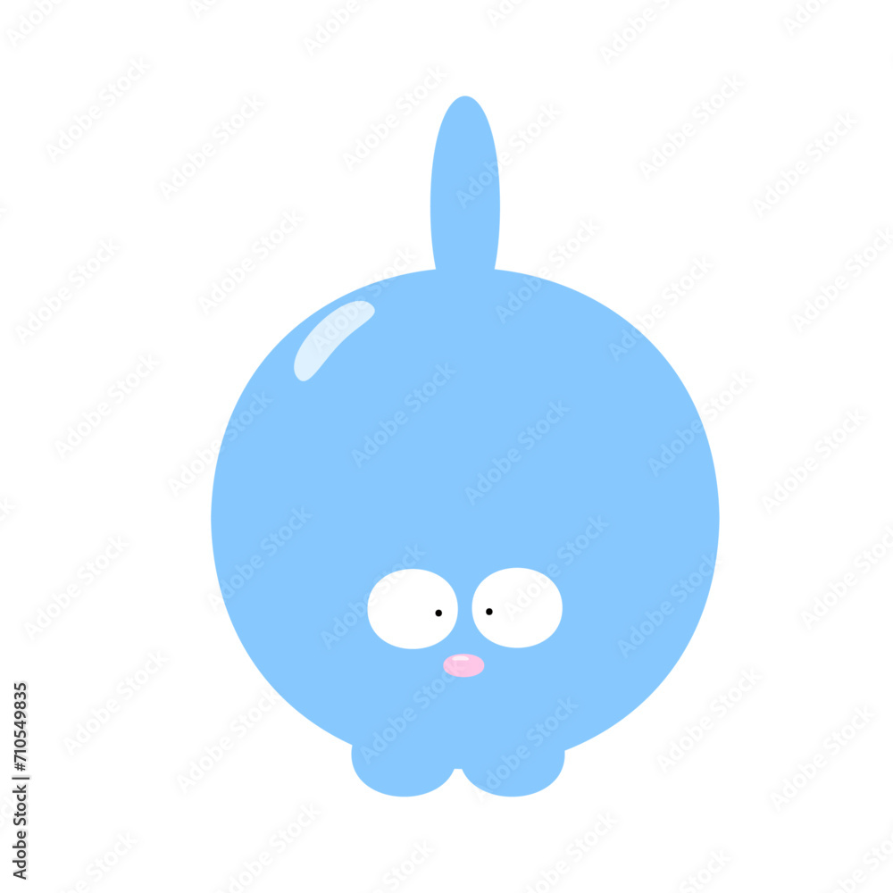 Cute blue cat on a white background. Vector illustration Cute blue cat on a white background. Vector illustration