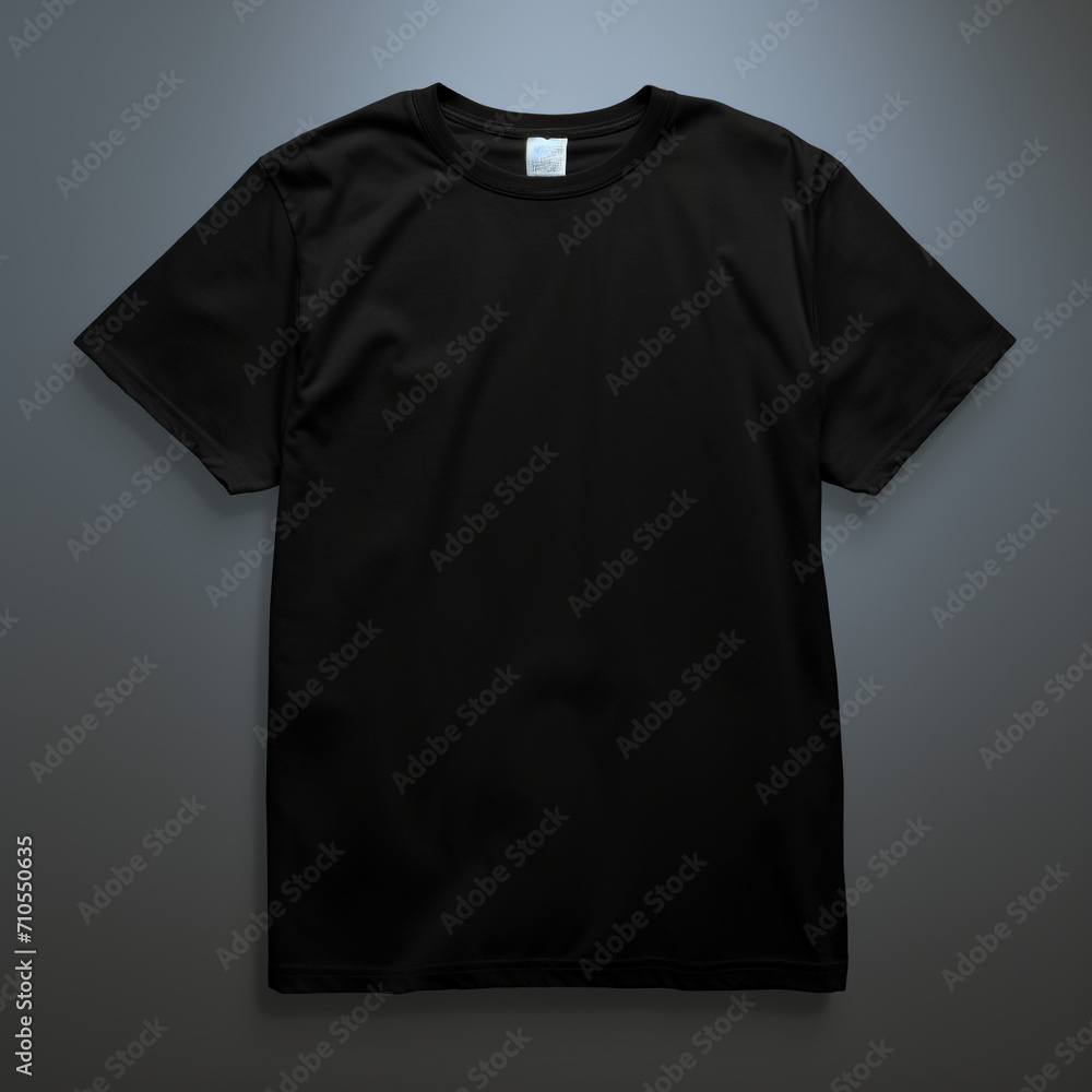 black blank t shirt black background blank shirt created with Generative Ai black blank t shirt black background blank shirt created with Generative Ai