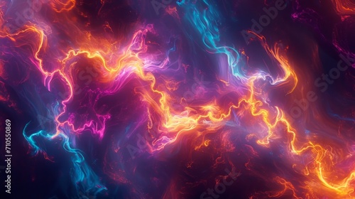Abstract background, capillary effect, bright colors, macro photo, storm