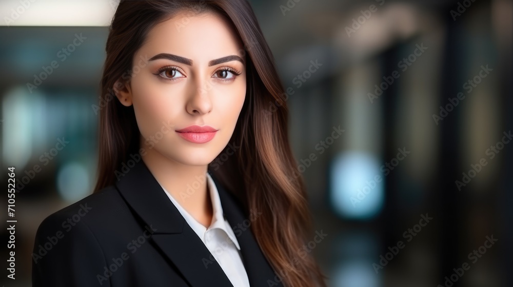 Woman business leader portrait in office background. Happy International Woman’s Day concept. Caucasian successful confident professional businesswoman in suit. Copy space. Woman business leader portrait in office background. Happy International Woman’s Day concept. Caucasian successful confident professional businesswoman in suit. Copy space.
