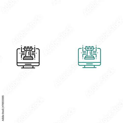 computer chess technology icon