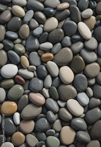 Soothing beach pebbles background for a relaxing summer vibe