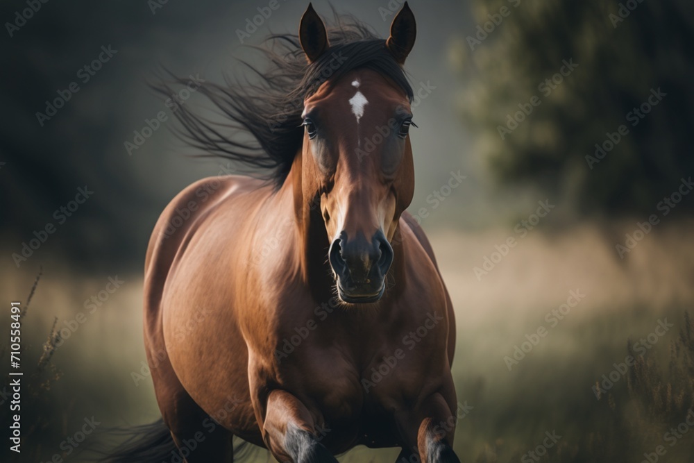 horse in the field horse in the field