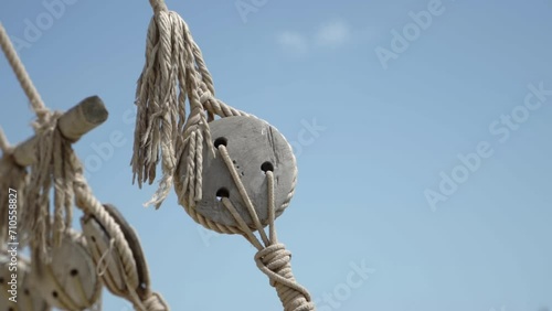 Sailing ship ropes