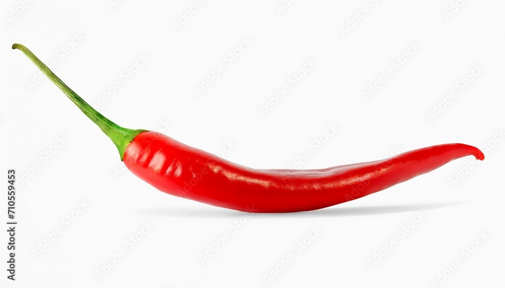 Red hot chili pepper isolated on a white background