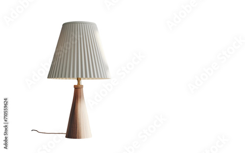 Cone Table Lamp Design On Transparent Background.