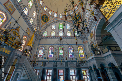 Uskudar Ayazma Mosque. From a good angle. A different detail from inside the mosque. September 21  2022   sk  dar    stanbul  Turkey