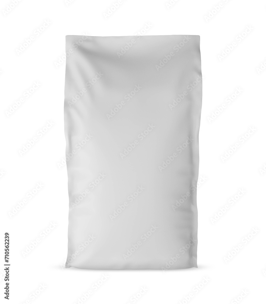 Food Bag Front View on white background Food Bag Front View on white background