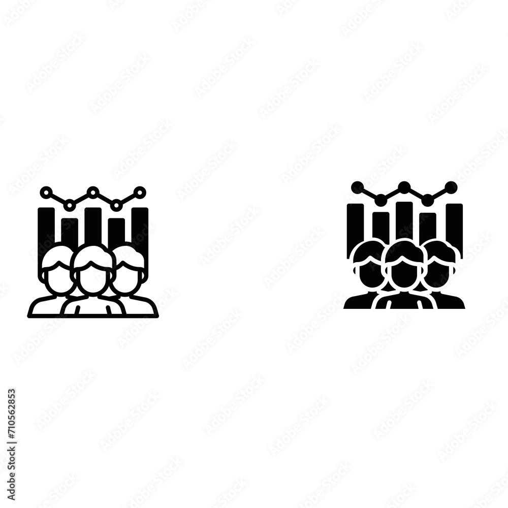 teamwork graph analysis icon teamwork graph analysis icon
