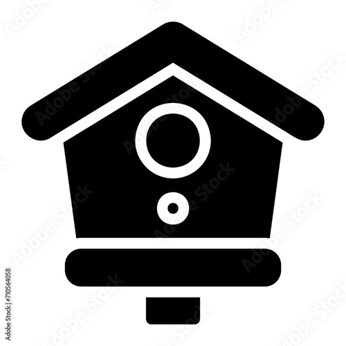 birdhouse glyph icon