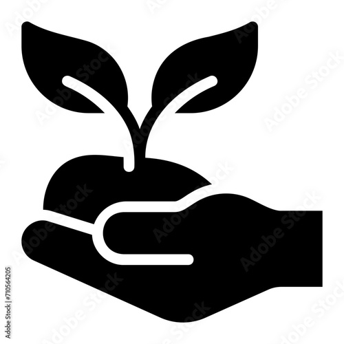 sprout glyph icon