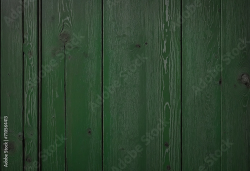 Rustic dark green painted wooden wall texture
