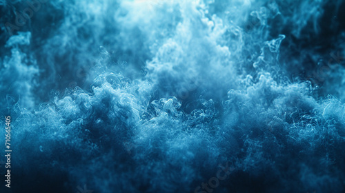 The process of mercury evaporation visualized in a misty  ethereal style.