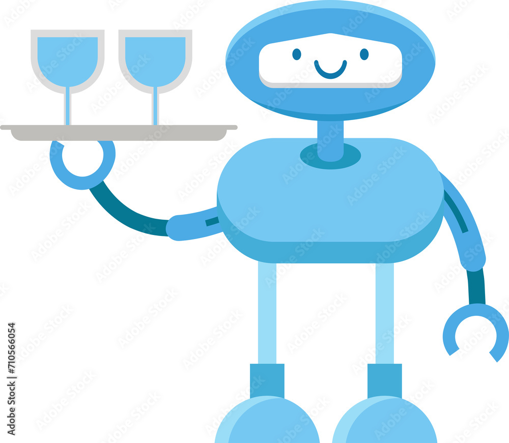 Robot Character Serving Wine Illustration
Robot Character Serving Wine Illustration