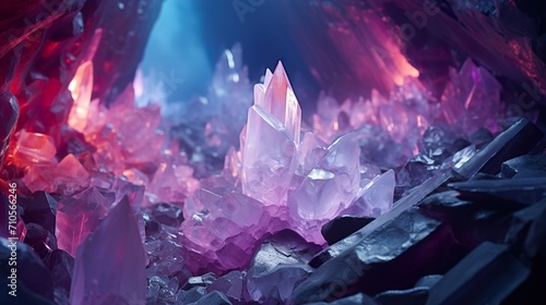 background with crystal