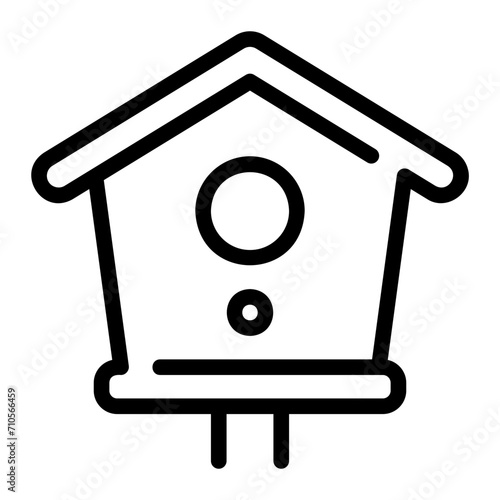 birdhouse line icon