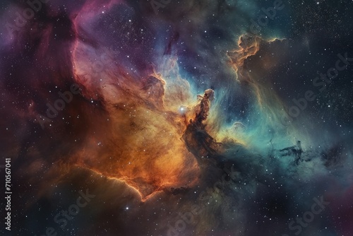 Ethereal Nebula in Pastel Hues © Muh