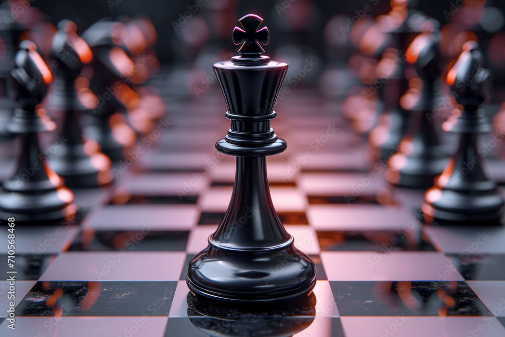 A chess board with many pieces around it. A classic chess board with black pieces set up, depicting a game in progress. A chess board with many pieces around it. A classic chess board with black pieces set up, depicting a game in progress.