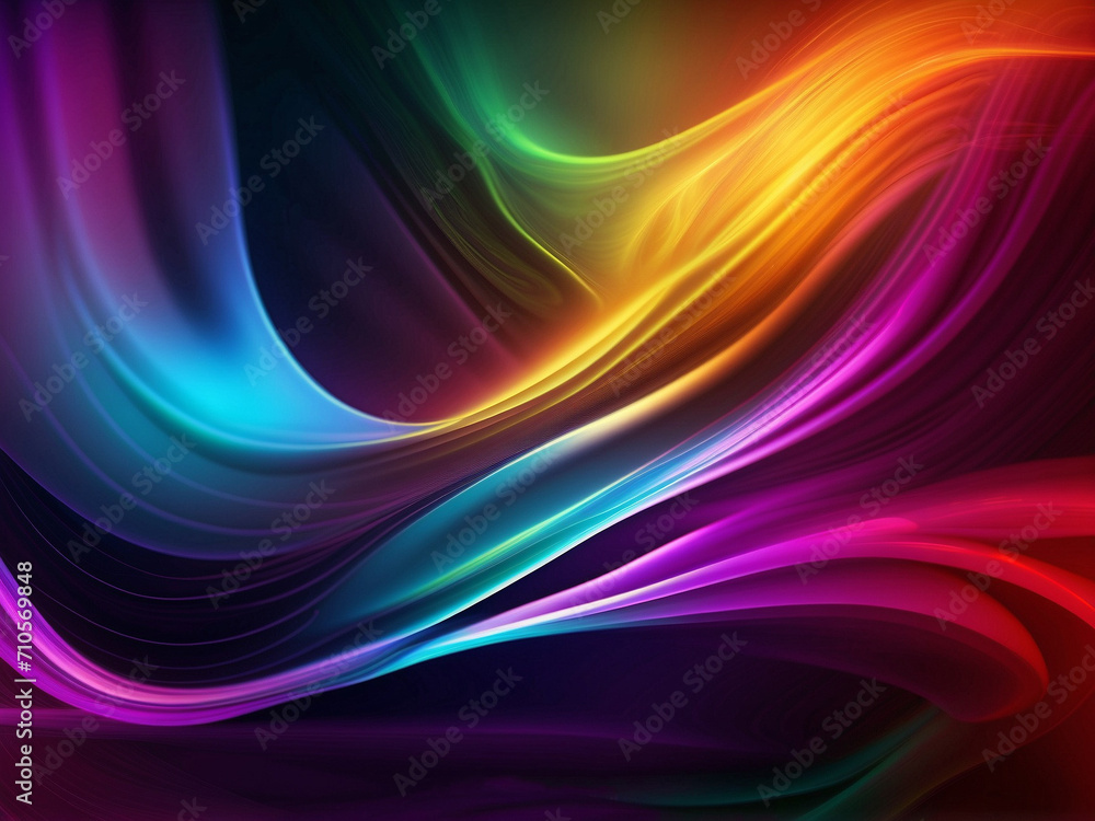 Obraz premium Multicolored moving abstract background, Colorful wave pattern background
