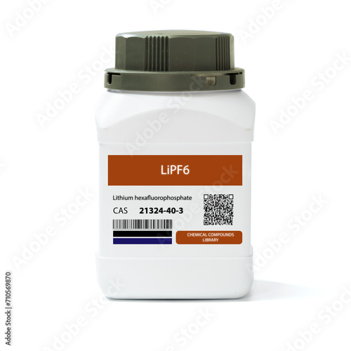 LiPF6 - Lithium Hexafluorophosphate. photo