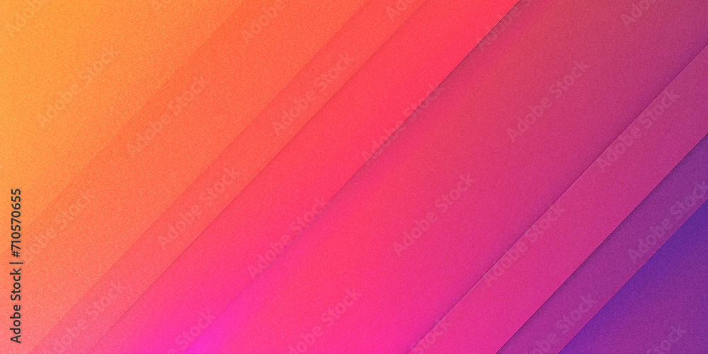 Obraz premium Sunset Fusion: An Orange, Pink, Red, and Purple Gradient Abstract Grainy Background Wallpaper Texture with Noise, Ideal for a Vibrant Web Banner Design Header