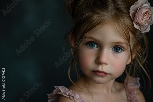 Little Girl Adorned With Flower © Ilugram