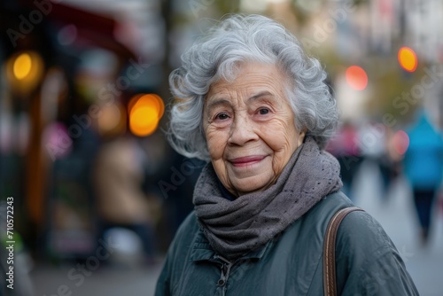 Elderly Woman With Scarf